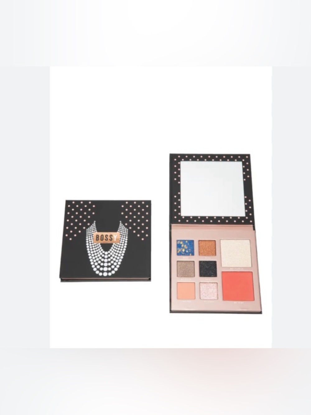 Bossy Vegan Pressed Powder 8-Item Eyeshadow, Blush & Highlighter Palette